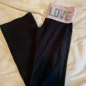 PINK bootcut yoga pants